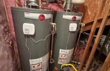 Services Standard Tank Water Heater Install. C&C Slab Leaks and Plumbing picture of two Standard Tank Water Heaters